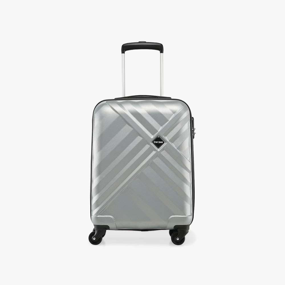Stony Brook Premium Silver Trolley - Polycarbonate Hard Shell Travel Suitcase