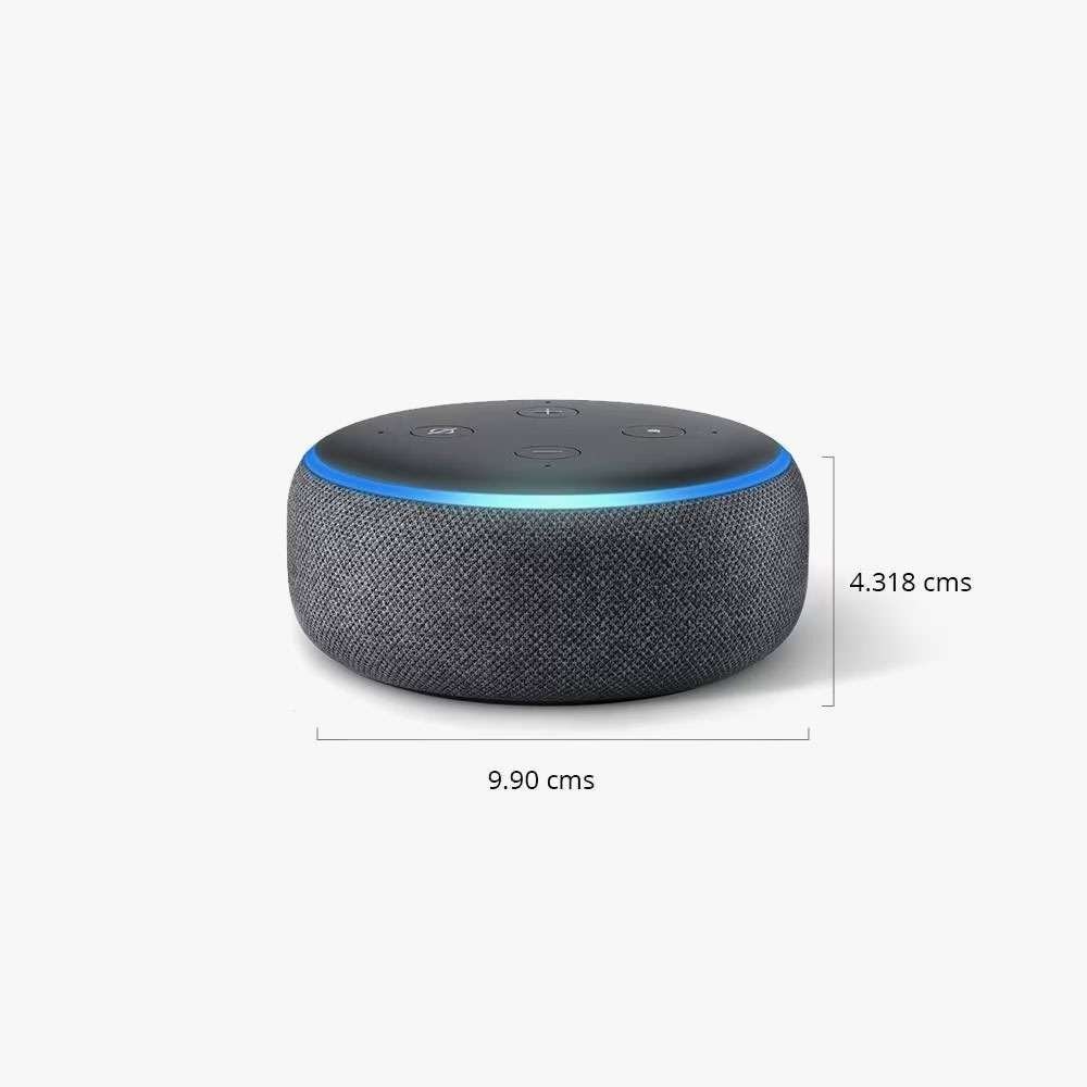 Amazon Echo Dot (3rd Gen) - Smart Speaker with Alexa (Charcoal Fabric)