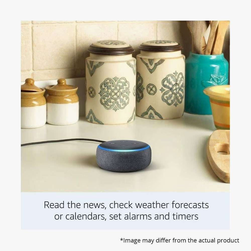 Amazon Echo Dot (3rd Gen) - Smart Speaker with Alexa (Charcoal Fabric)