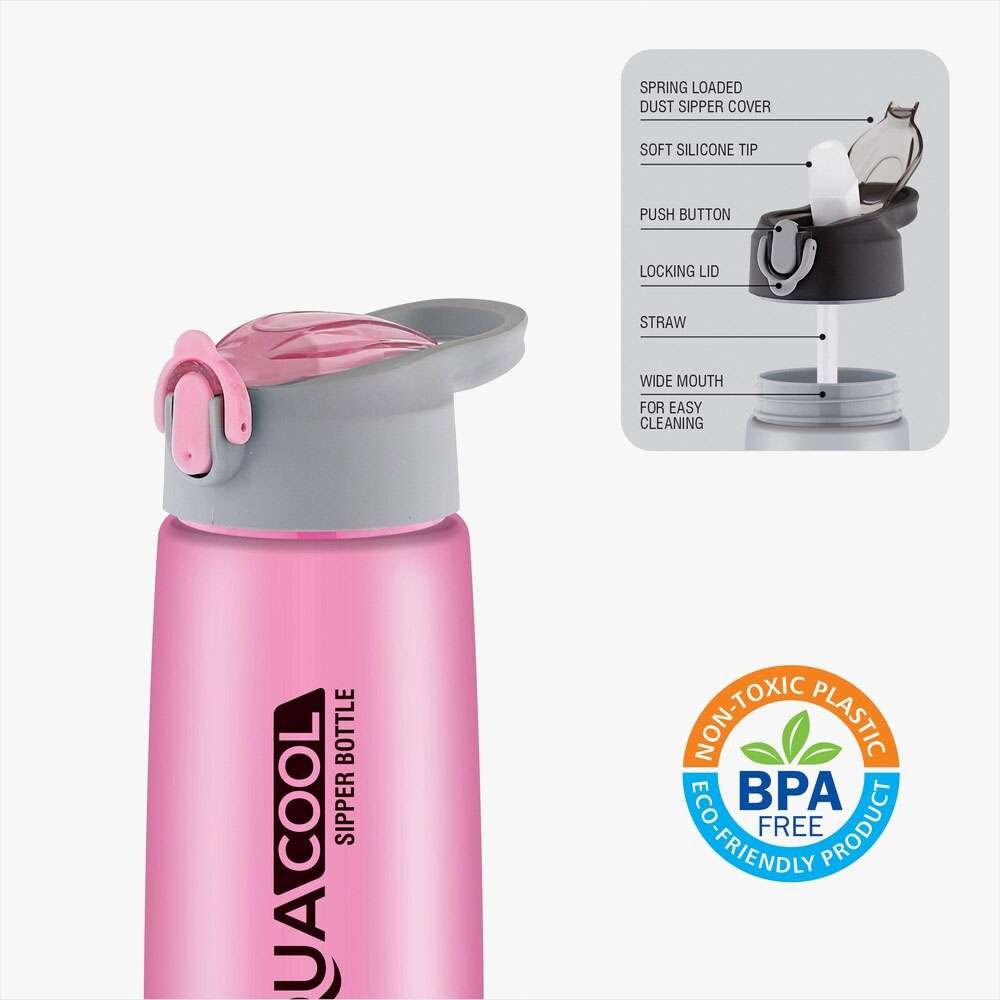 Aqua Cool Premium Sipper Bottle - Leak-Proof & BPA Free (750ml)